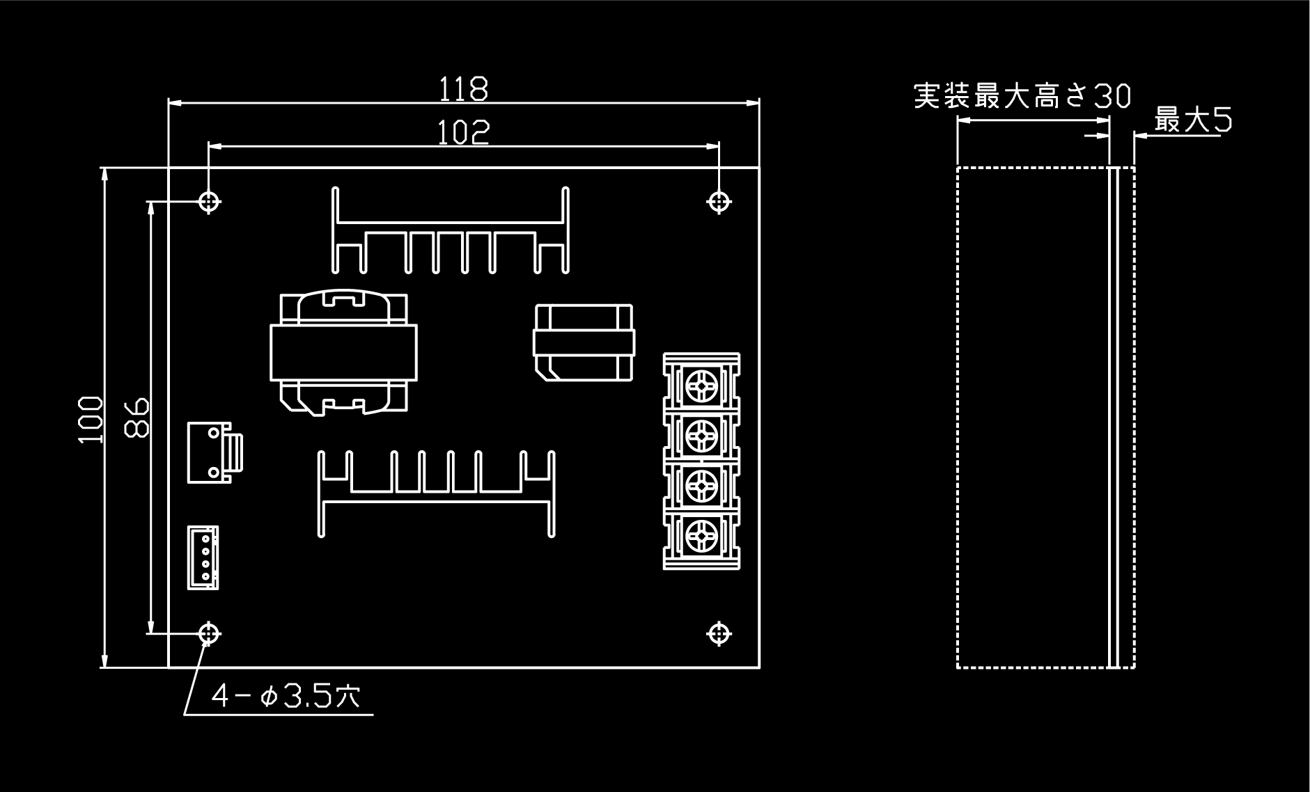 電極構造・外観