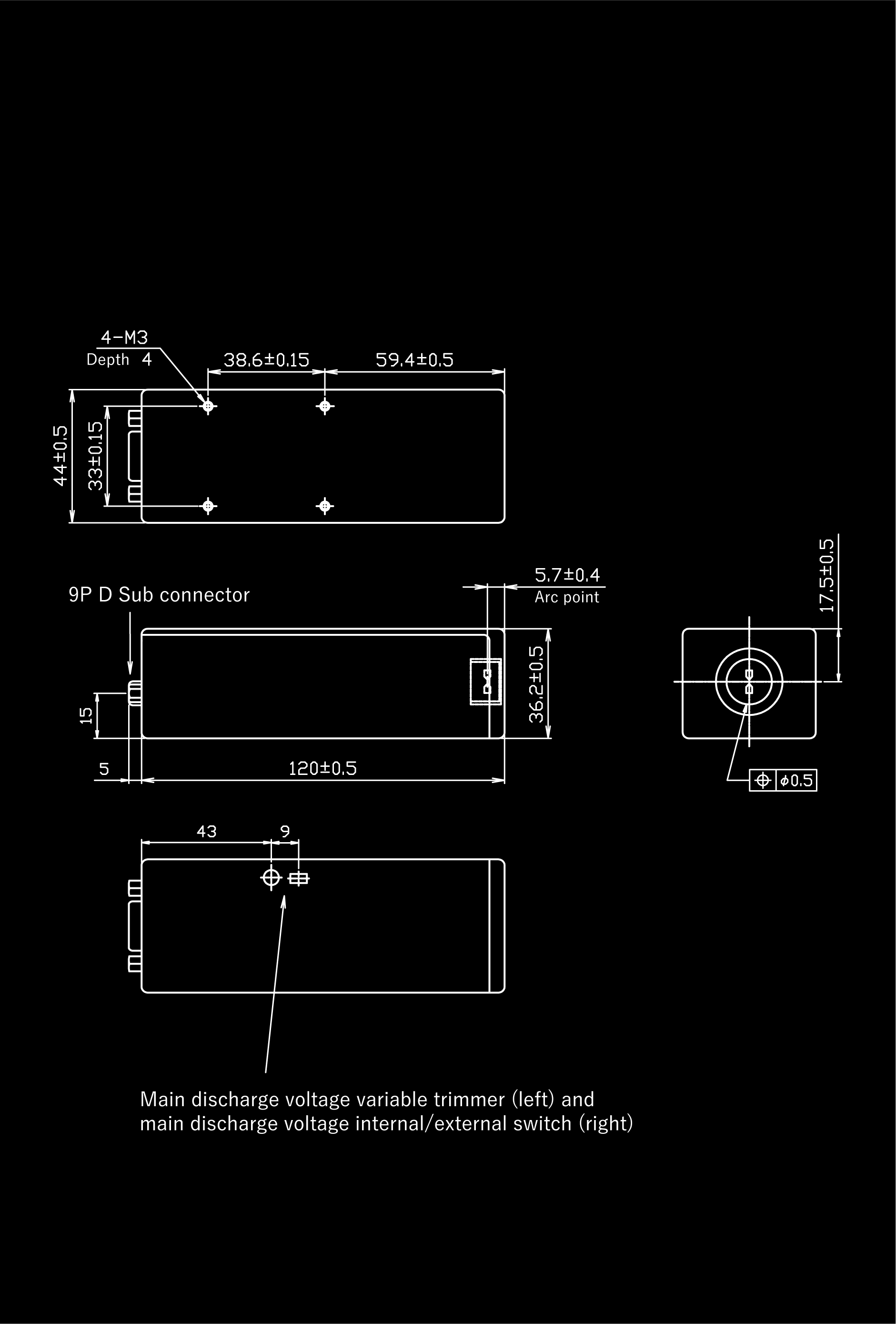 Standard type / Head-on / Vertical electrode